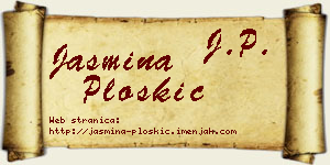 Jasmina Ploskić vizit kartica